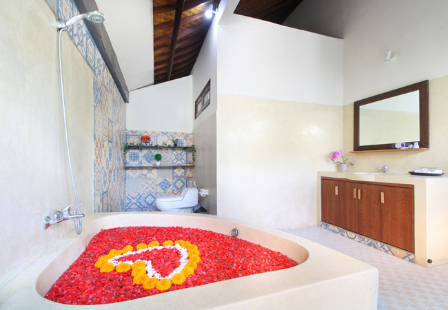 Bathtub Two Bedroom Private Pool Villa6 - Sudha Villa Bali